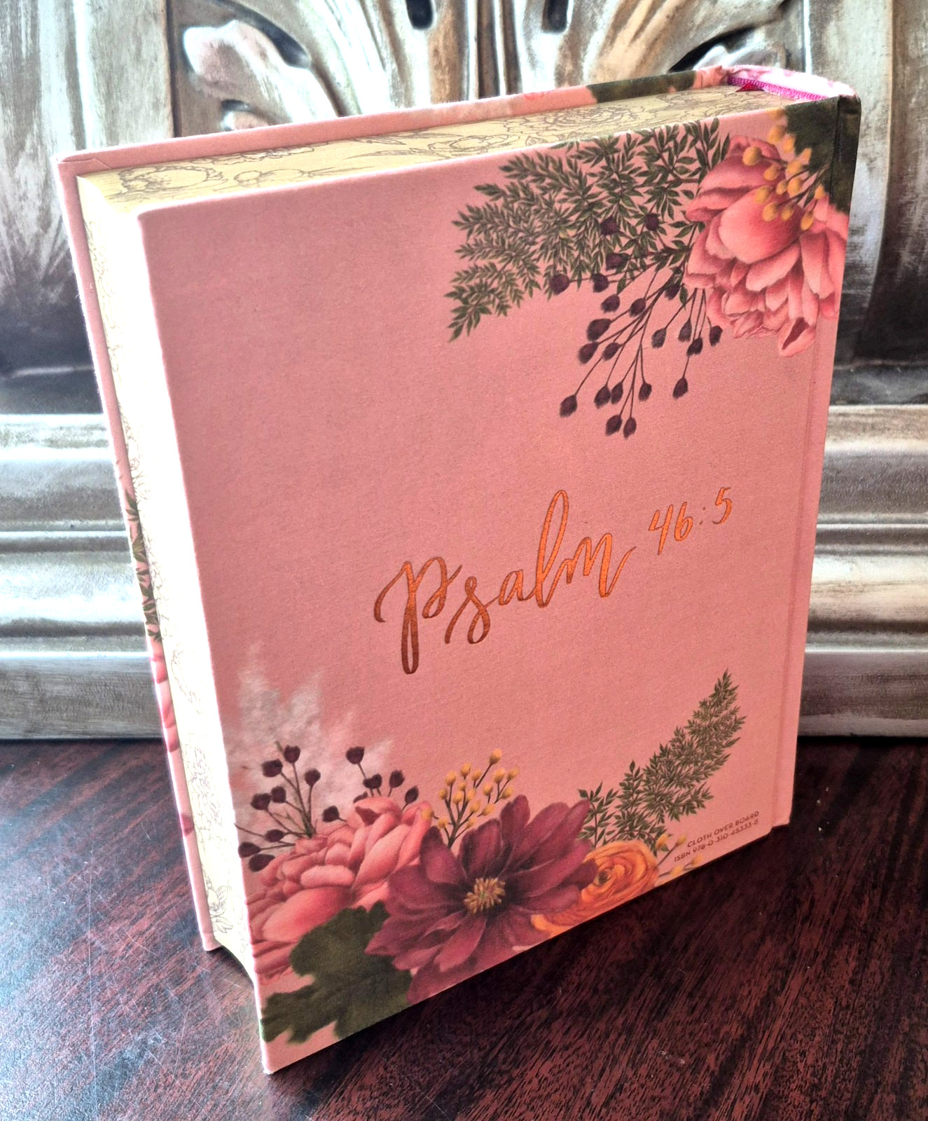 NIV Artisan Collection Journaling Bible (Hardcover Pink Floral, Red Letter) NEW