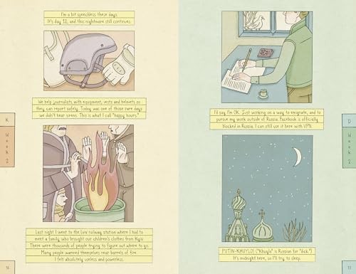 Diaries of War: Two Visual Accounts from Ukraine and Russia [A Graphic Novel His