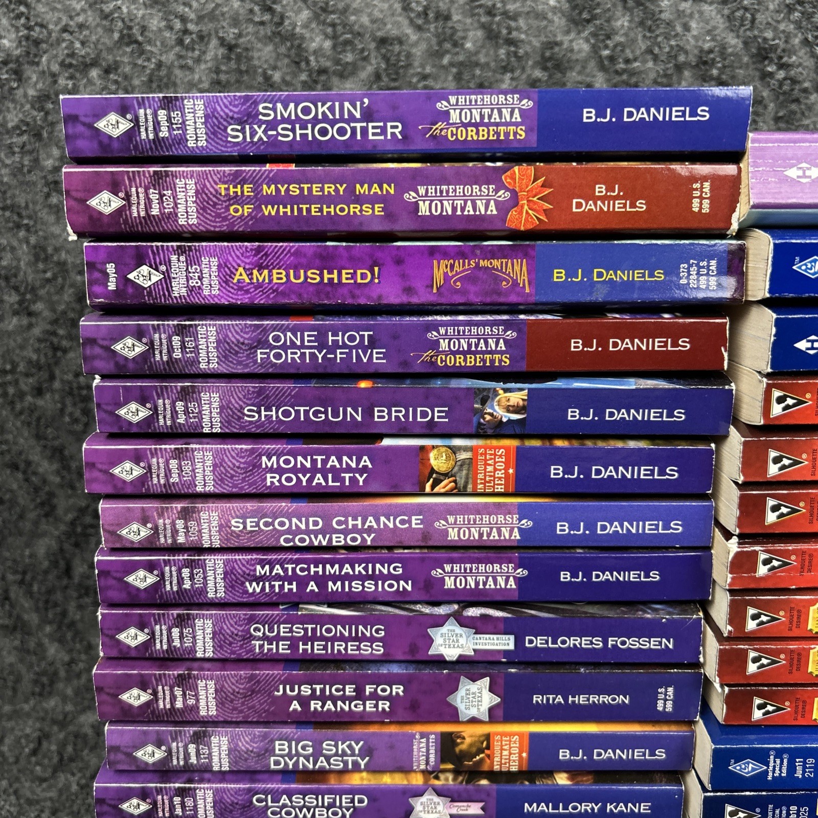 Harlequin Romance Book Lot Of 32 Paperback Suspense Multiple Series