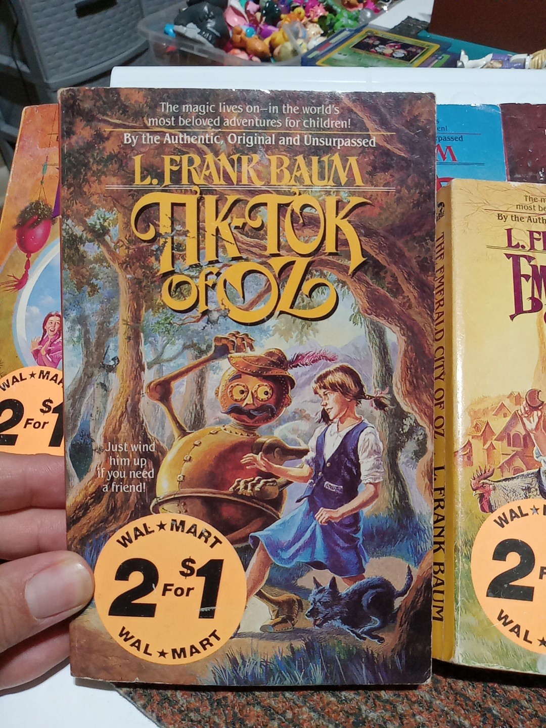 5x Wizard of Oz Series Paperback Books, L. Frank Baum Emerald City Tik-tok Ozma