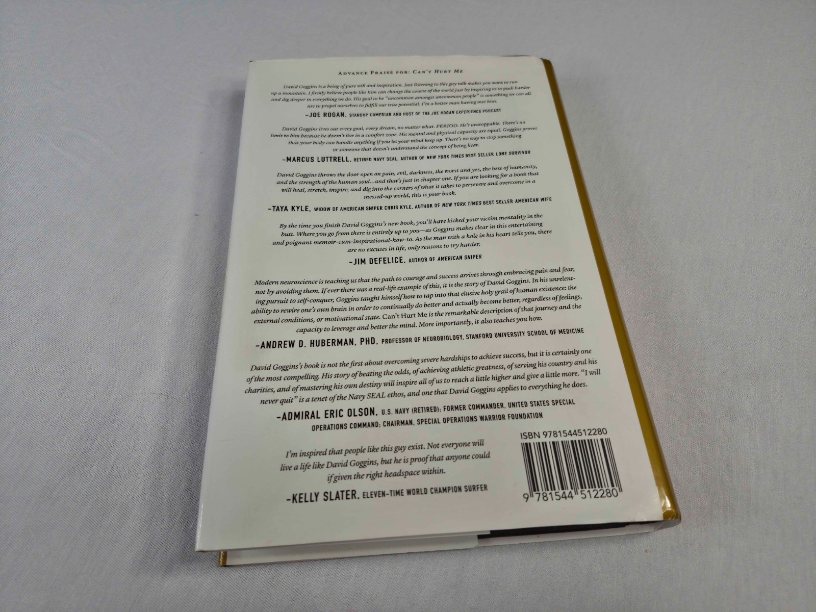 Can’t Hurt Me:Master Your Mind and Defy the Odds; Goggins Hardcover; Free Ship