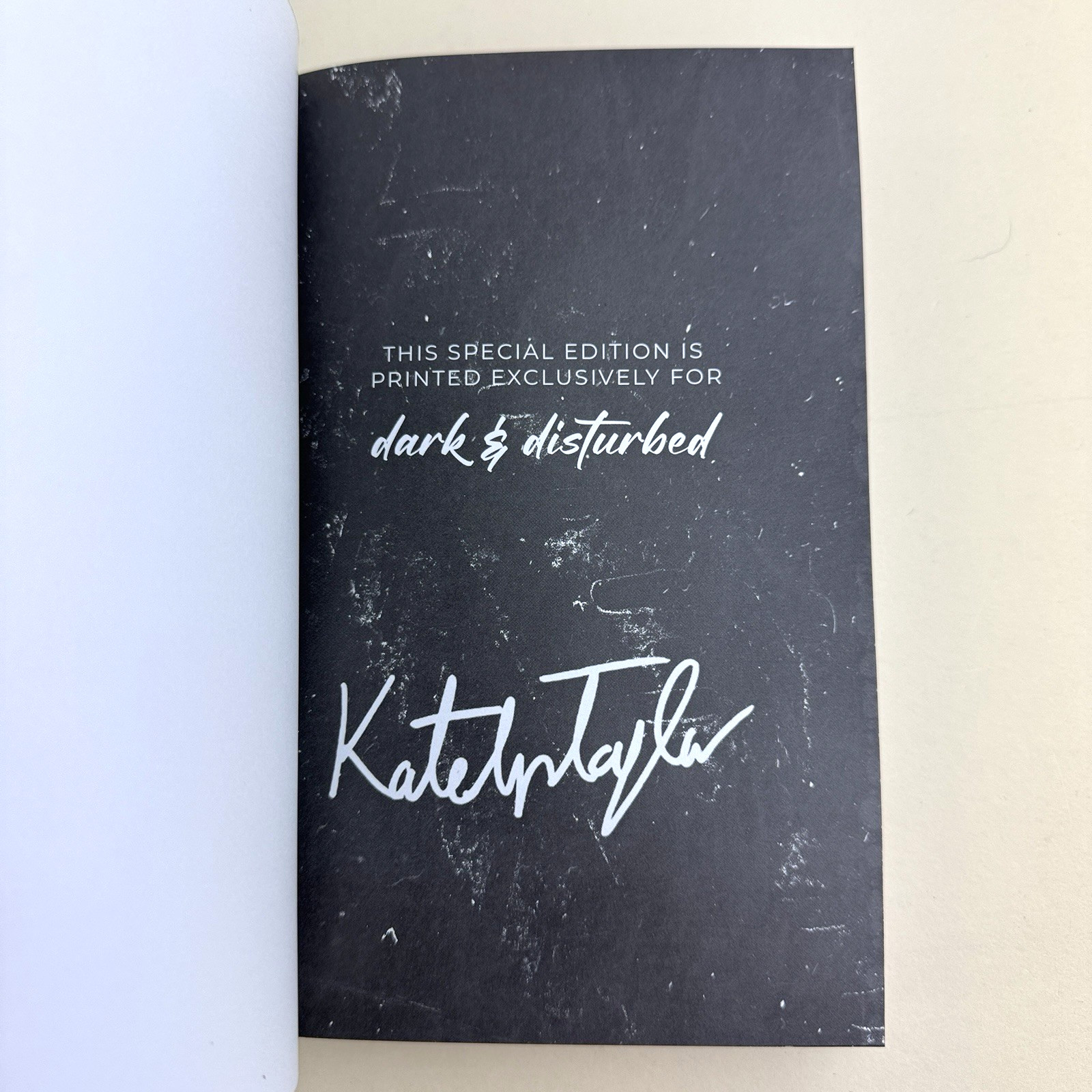 Gratify Katelyn Taylor Dark & Disturbed Special Edition Hardcover Digital Edges
