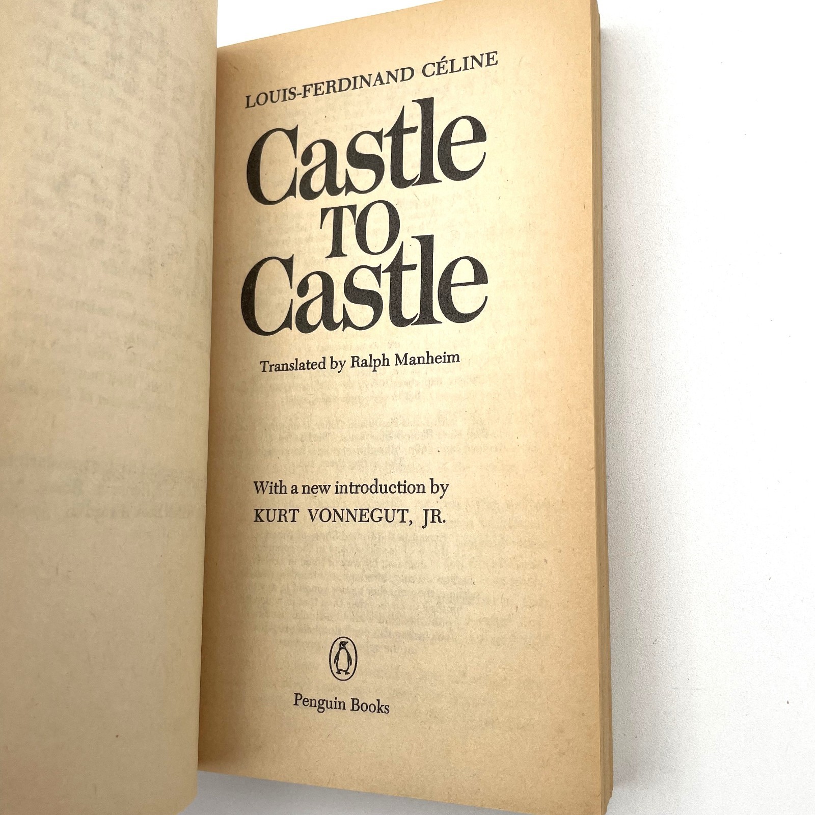 Castle to Castle by Céline Intro by Vonnegut 1976 Penguin PB