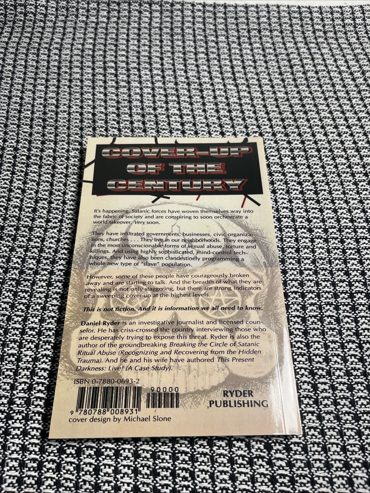 Cover-Up Of The Century Satanic Ritual Crime & World Conspiracy Reprint New