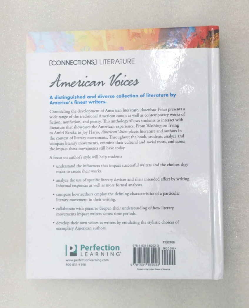 AMERICAN VOICES (Connections) Literature. Hardcover 2021