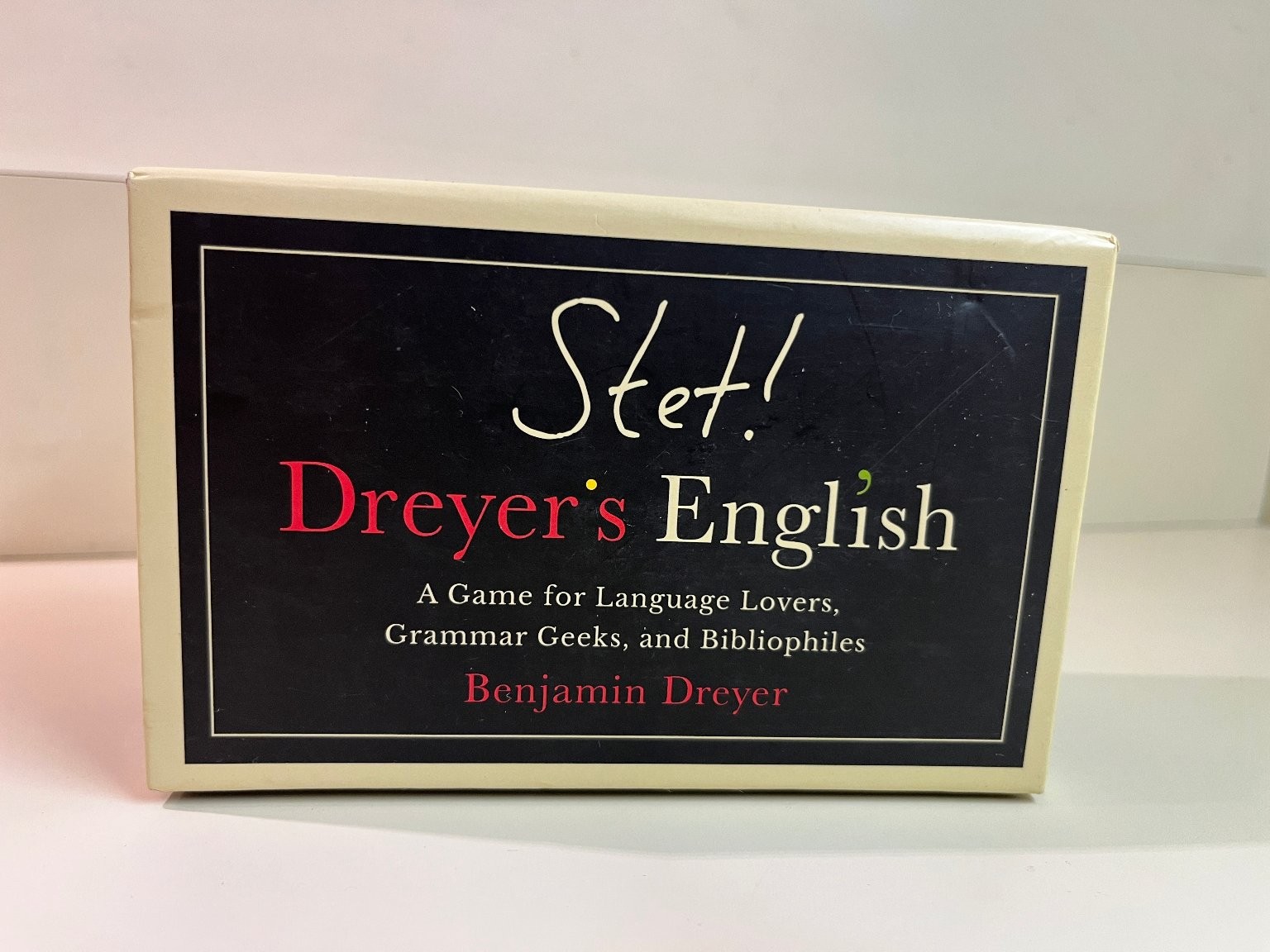 New Old Stock- Stet! Dreyer’s English Card Game Language Lovers, Benjamin Dreyer