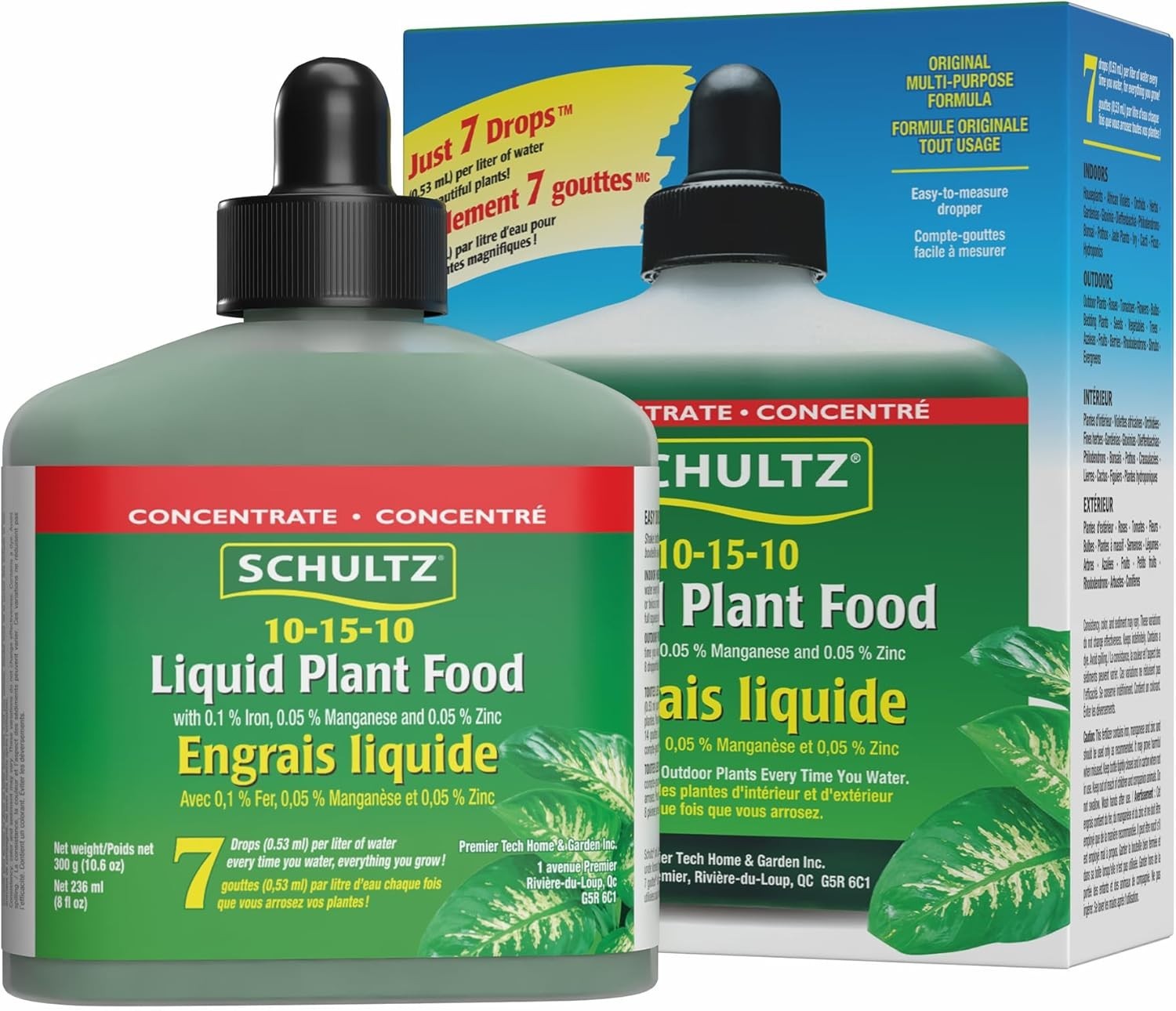 Made in the USA, 8 oz All-Purpose 10-15-10 Plant Food for Vibrant Plants