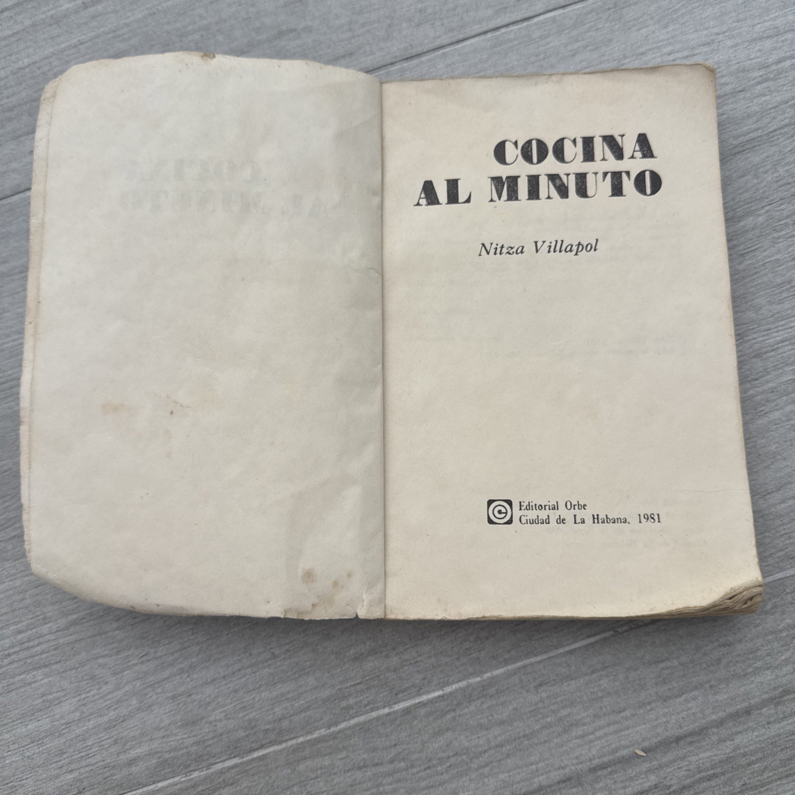 Cocina al Minuto Nitza Villapol 1981 Cuban Cookbook Havan