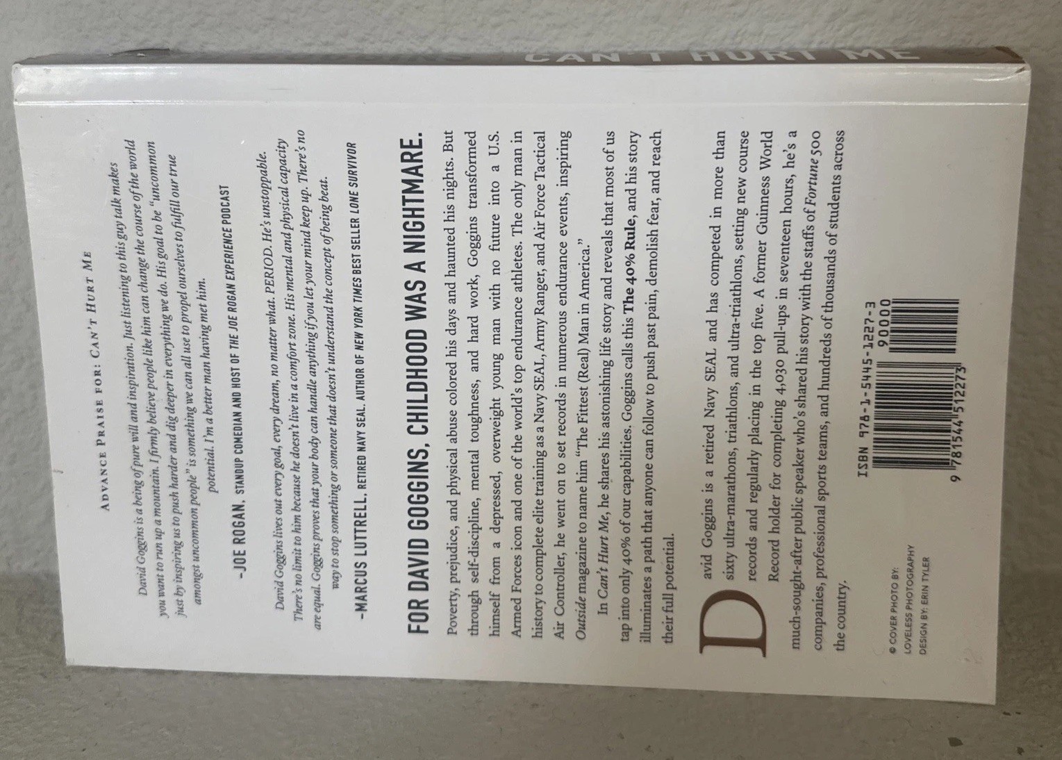 Can’t Hurt Me David Goggins Paperback Motivation Bestseller Good Condition