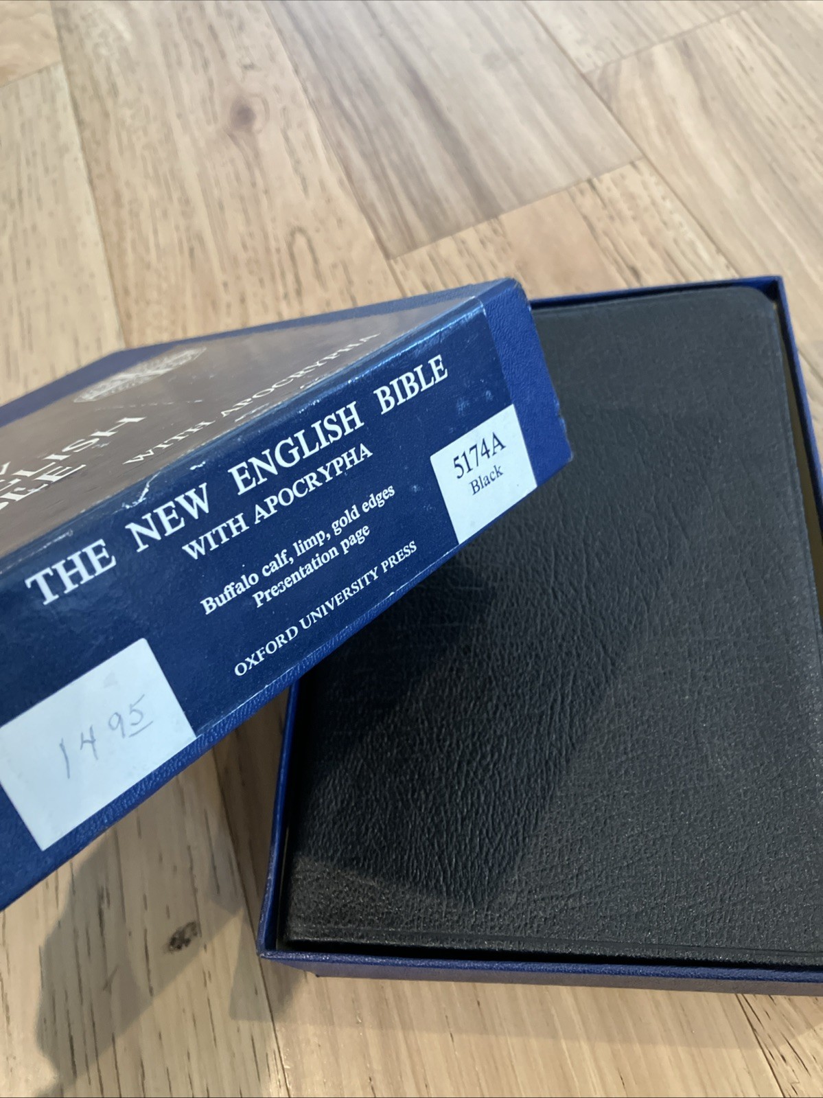 Oxford New English Bible NEB Apocrypha Buffalo Calf Genuine Leather 5174A in Box