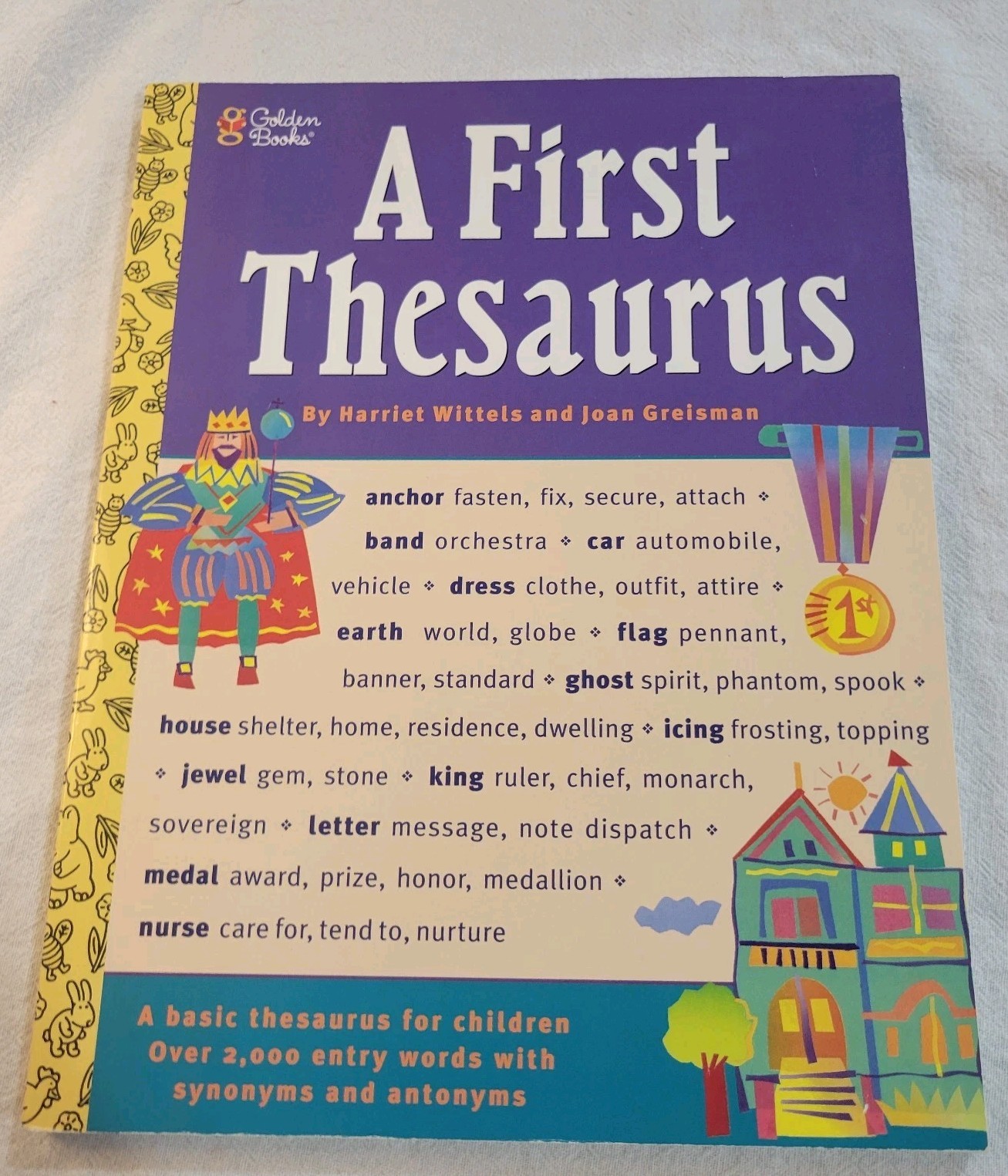1997 Golden Books A First Thesaurus Over 2,000 Entry Words PB 126 Pages