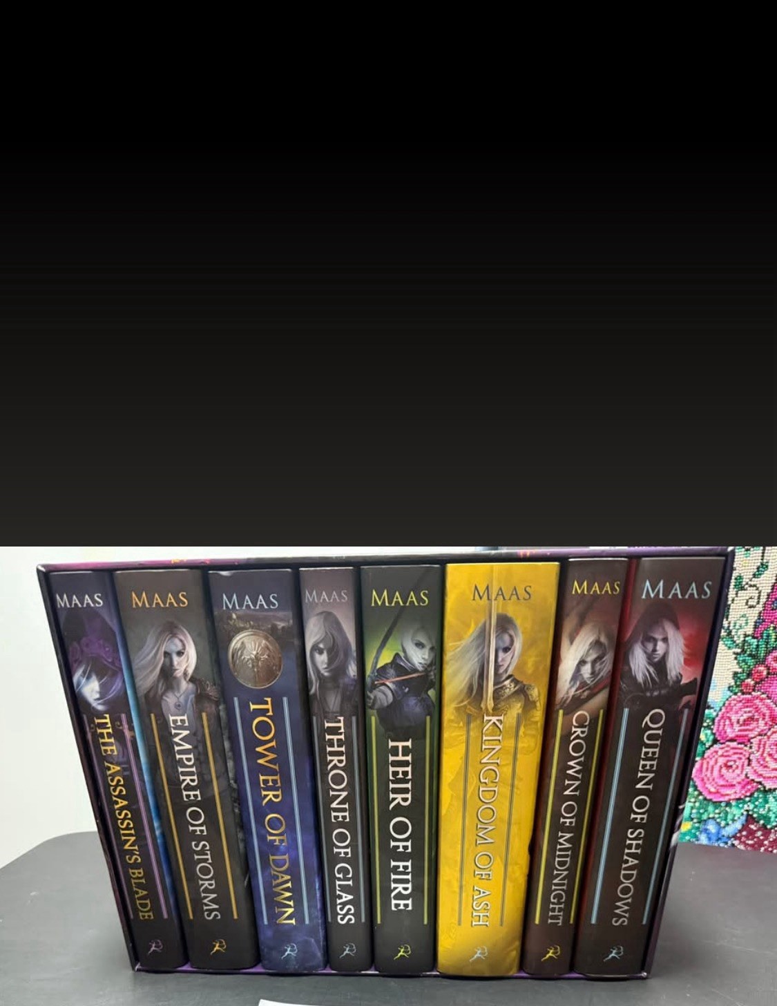 Throne Of Glass Box Set, Hardcover Out Of Print Dust Jackets,Sarah J MAAS. VHTF