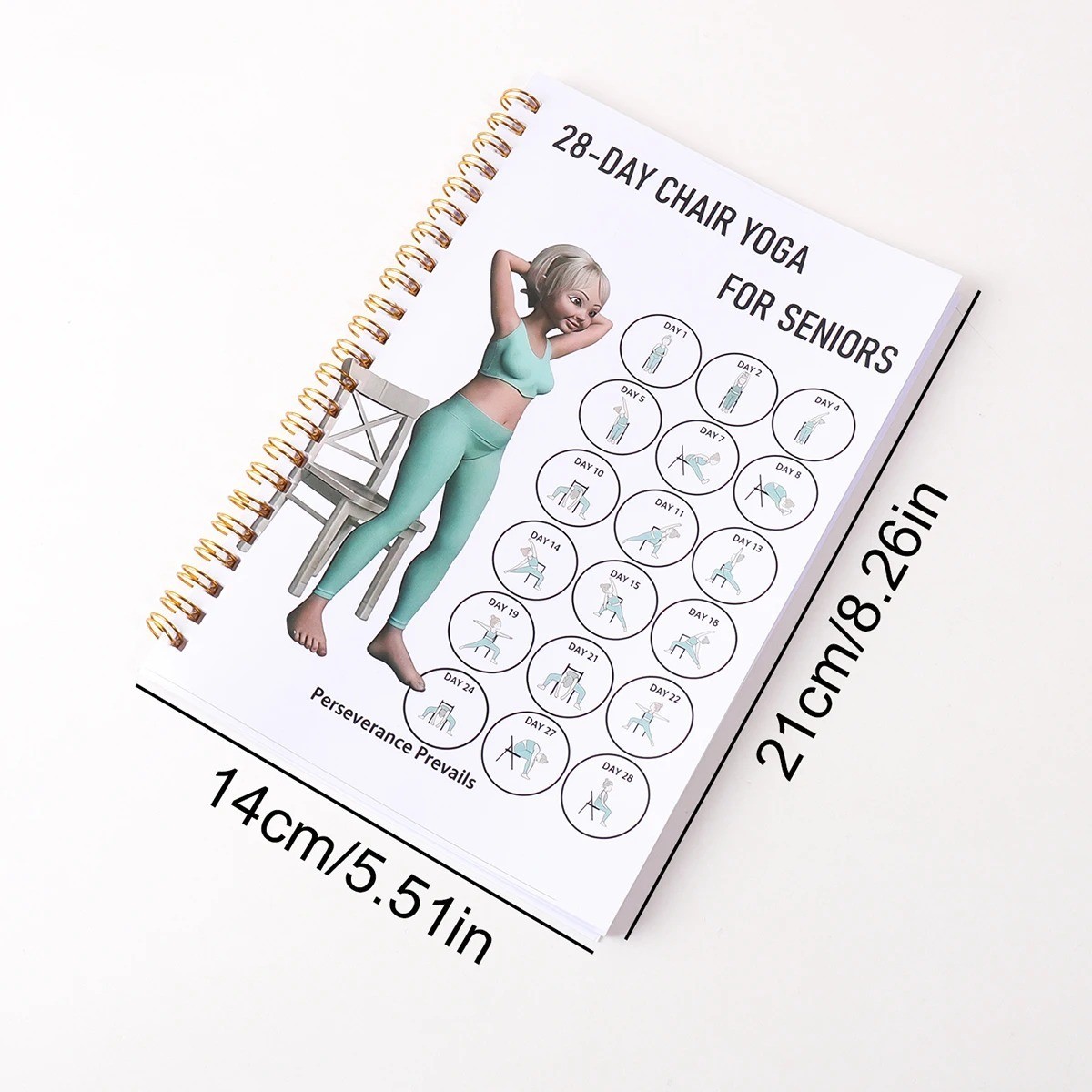 Chair Yoga 28 30 Day Guide Book Beginner Seated Exercise Weight Loss Workout