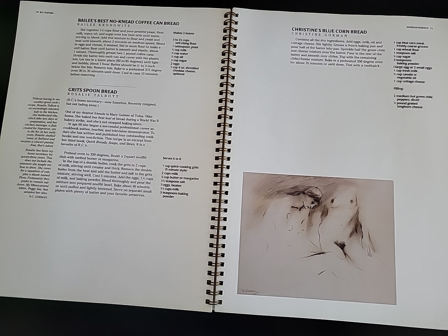 R.C. Gorman: Nudes & Foods IV The Millennium Edition. Signed