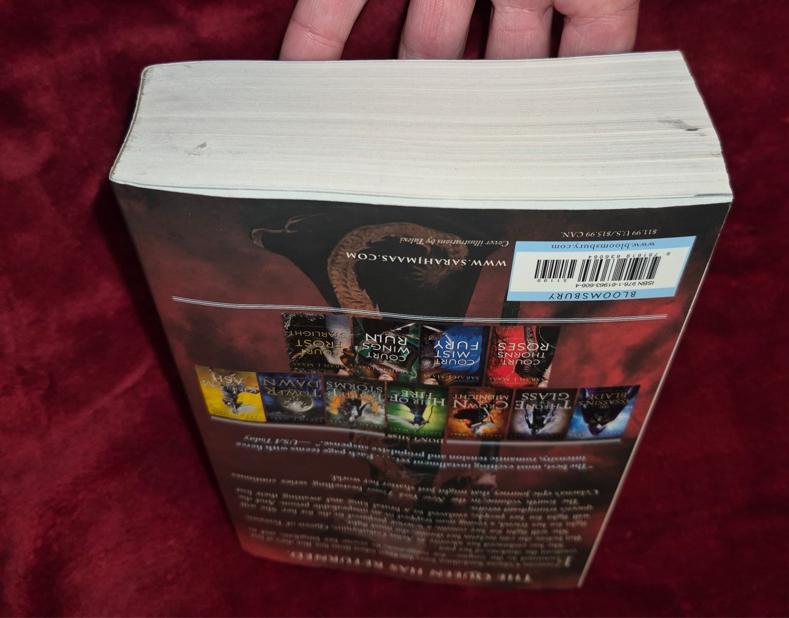 Throne of Glass QUEEN OF SHADOWS PAPERBACK Sarah J Maas YA FANTASY oop cover