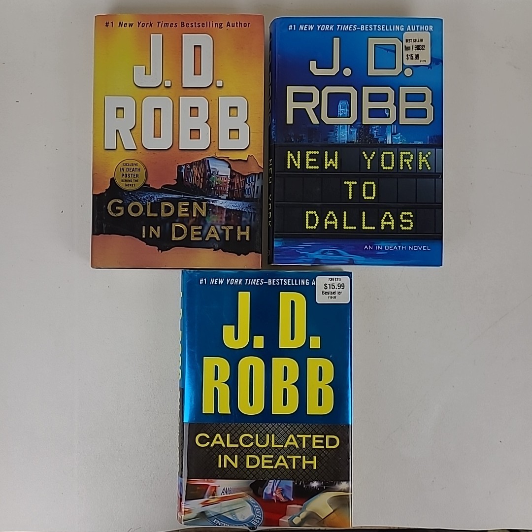 Lot of 14 In Death Hardcovers by J.D. Robb Nora Roberts Police Science Fiction