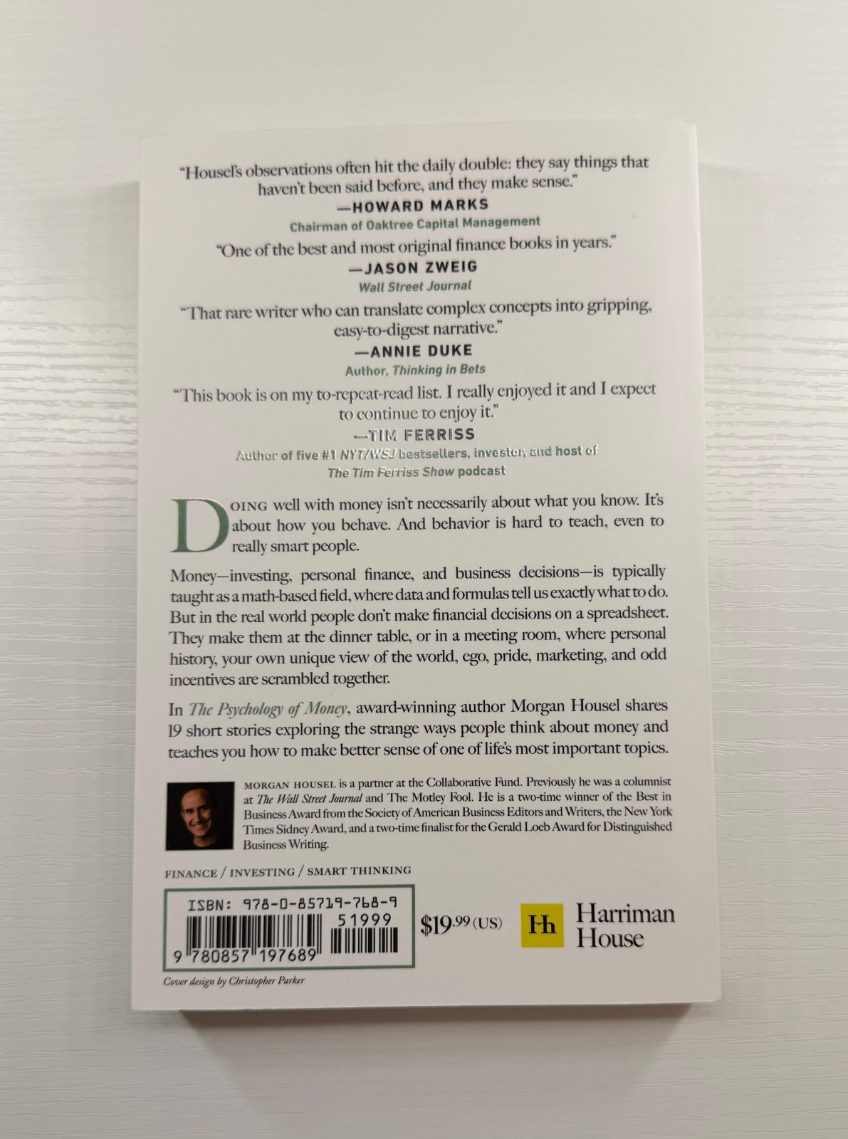 Morgan Housel Psychology of Money Trade Paperback Harriman House Finance Book