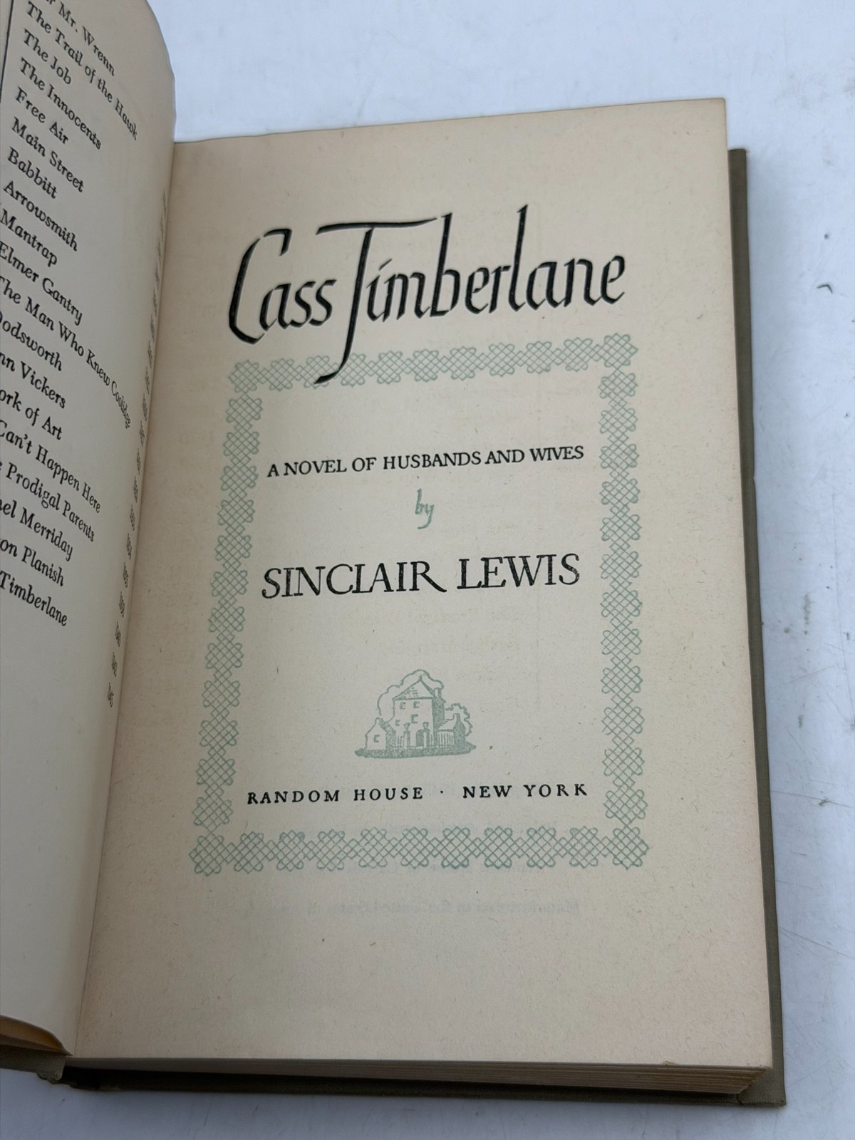 Sinclair Lewis Vintage Book Lot Elmer Gantry It Can’t Happen Here Cass Timberlan