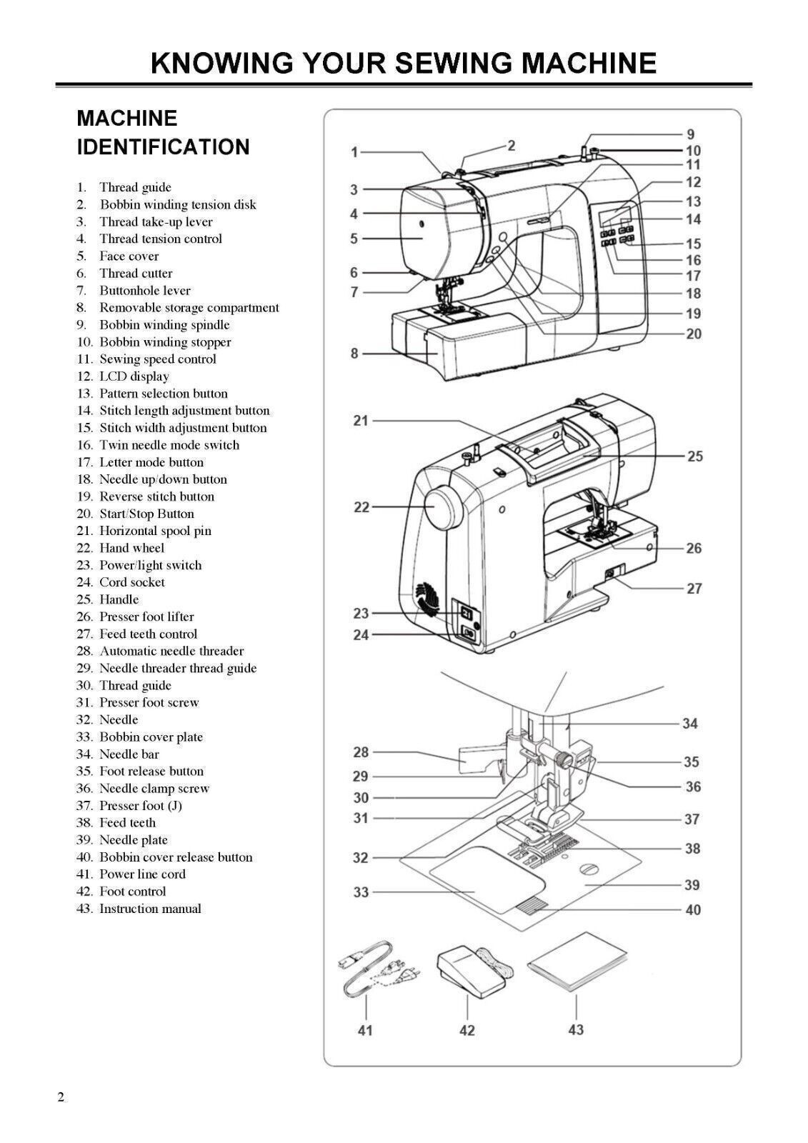 SINGER SC220 Sewing Machine User Manual Operation Guide [DURABLE BINDING]