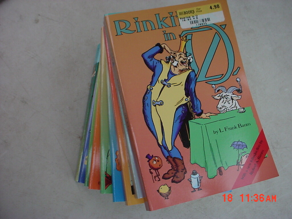 10 Volumes of OZ Paperbound by L. Frank Baum