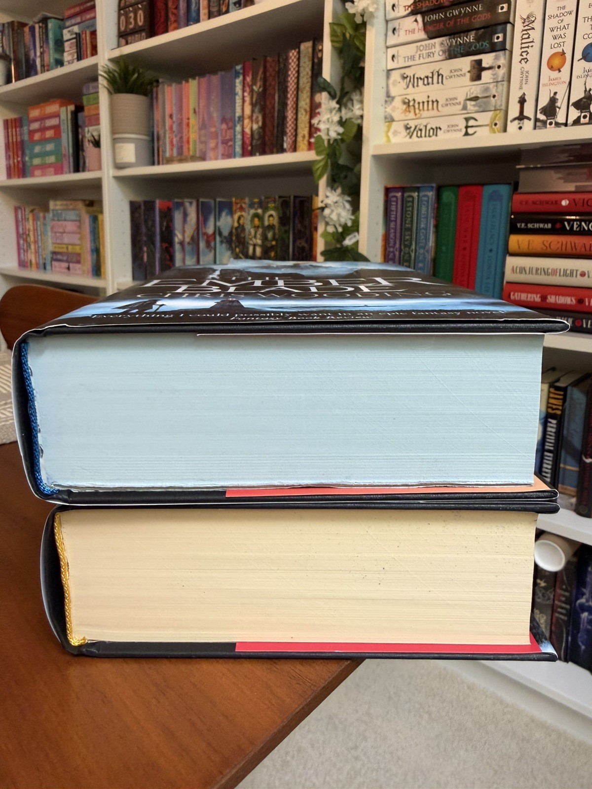 Slight Damage SIGNED Chris Wooding Ember Blade & Shadow Casket Broken Binding