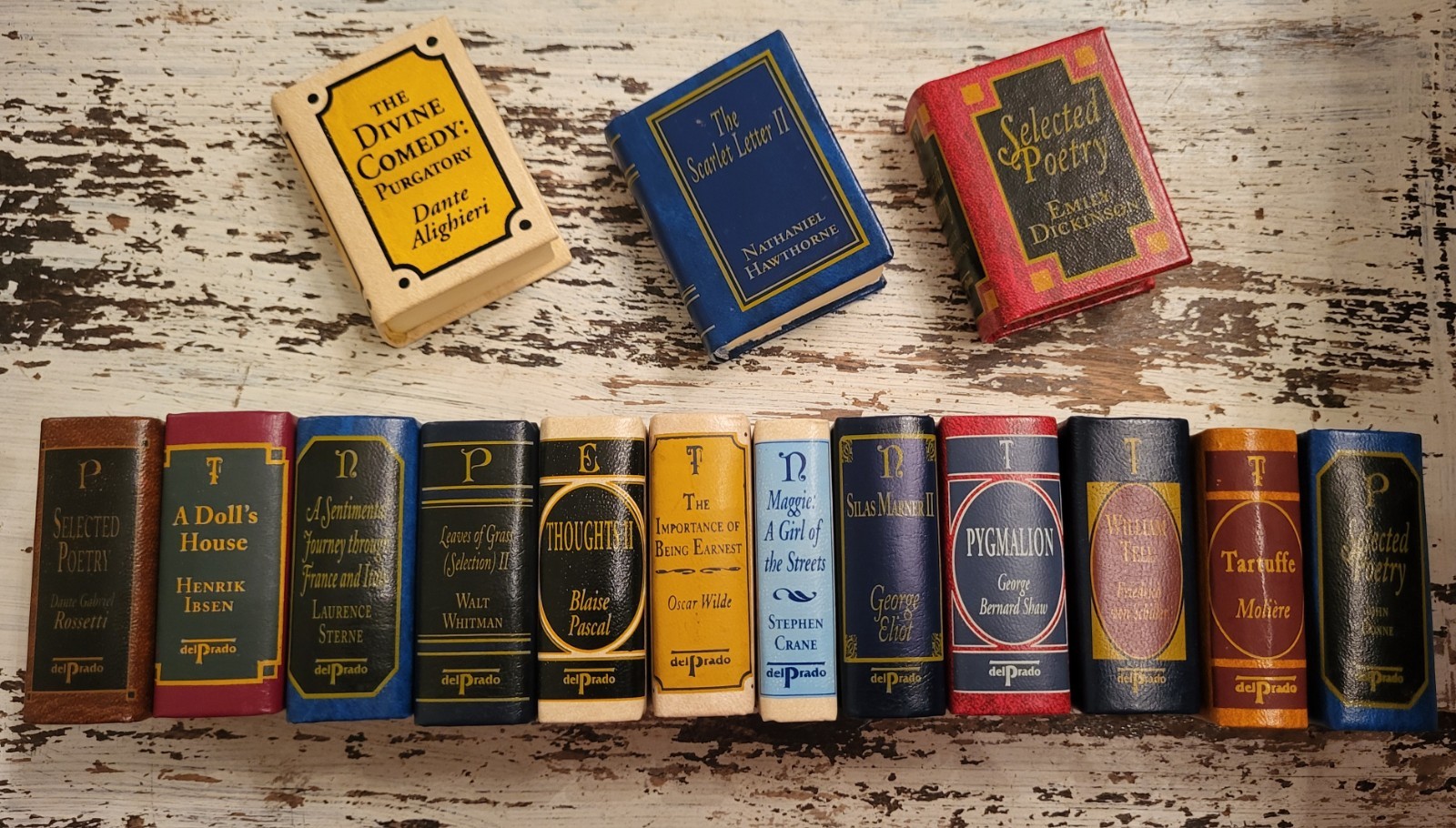Del Prado Miniature Books Classics Library Your Choice Of Titles Leather Mini