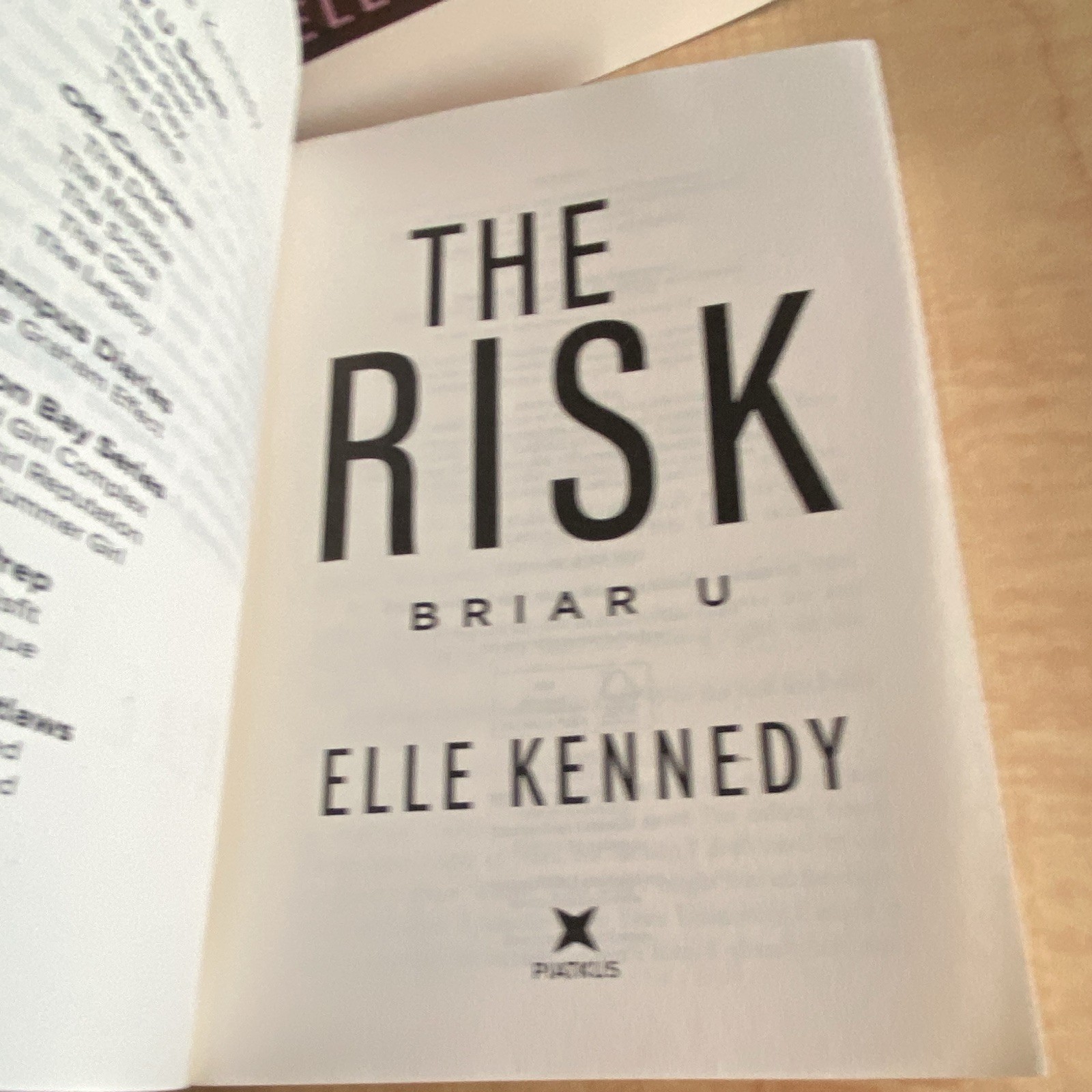 Elle Kennedy Briar U Paperback Romance Lot: The Chase, Risk, Play, Dare