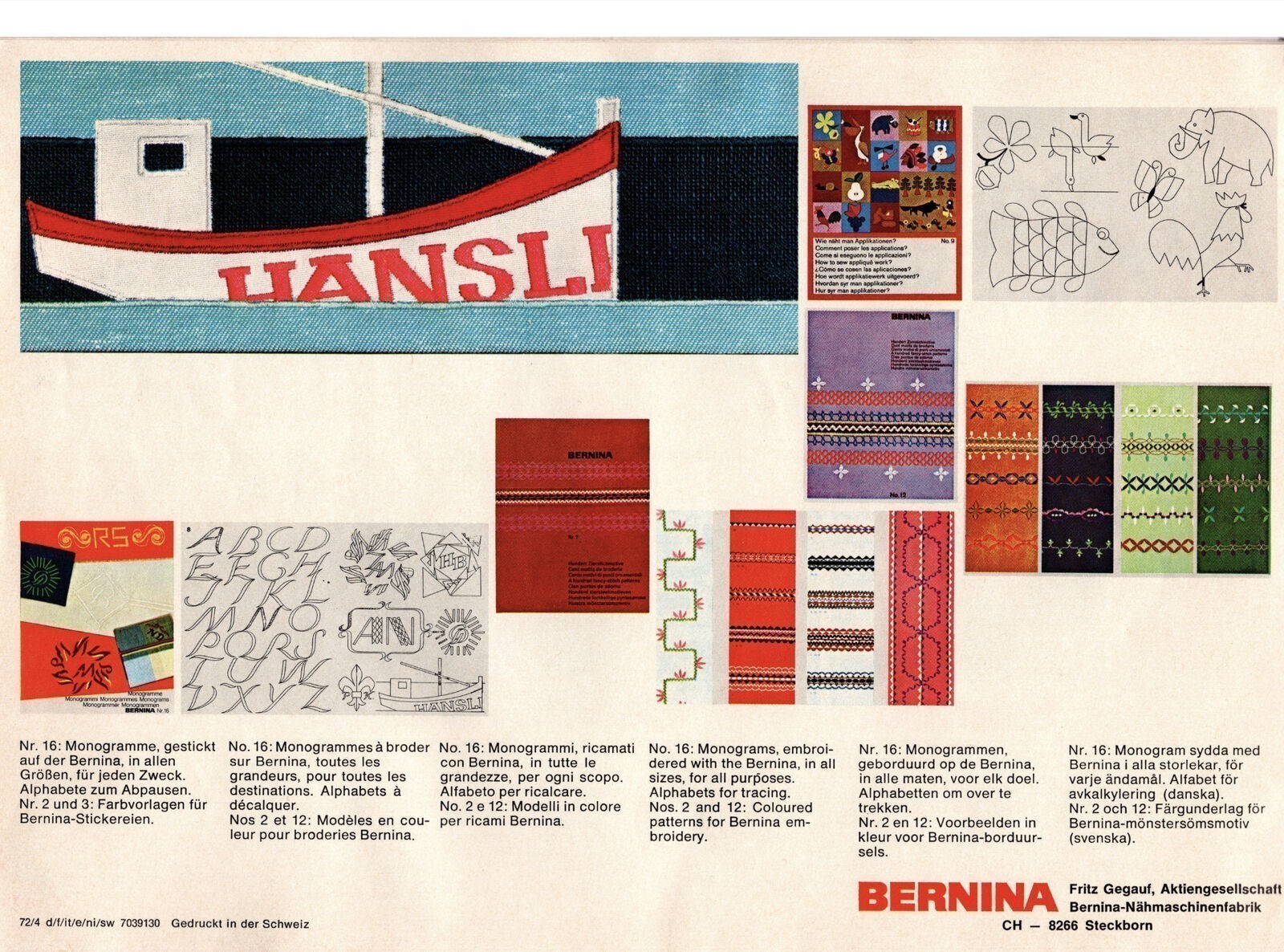 BERNINA 830 Record 831 Sewing Machine COLOR User Manual – COIL BIND – COVERS