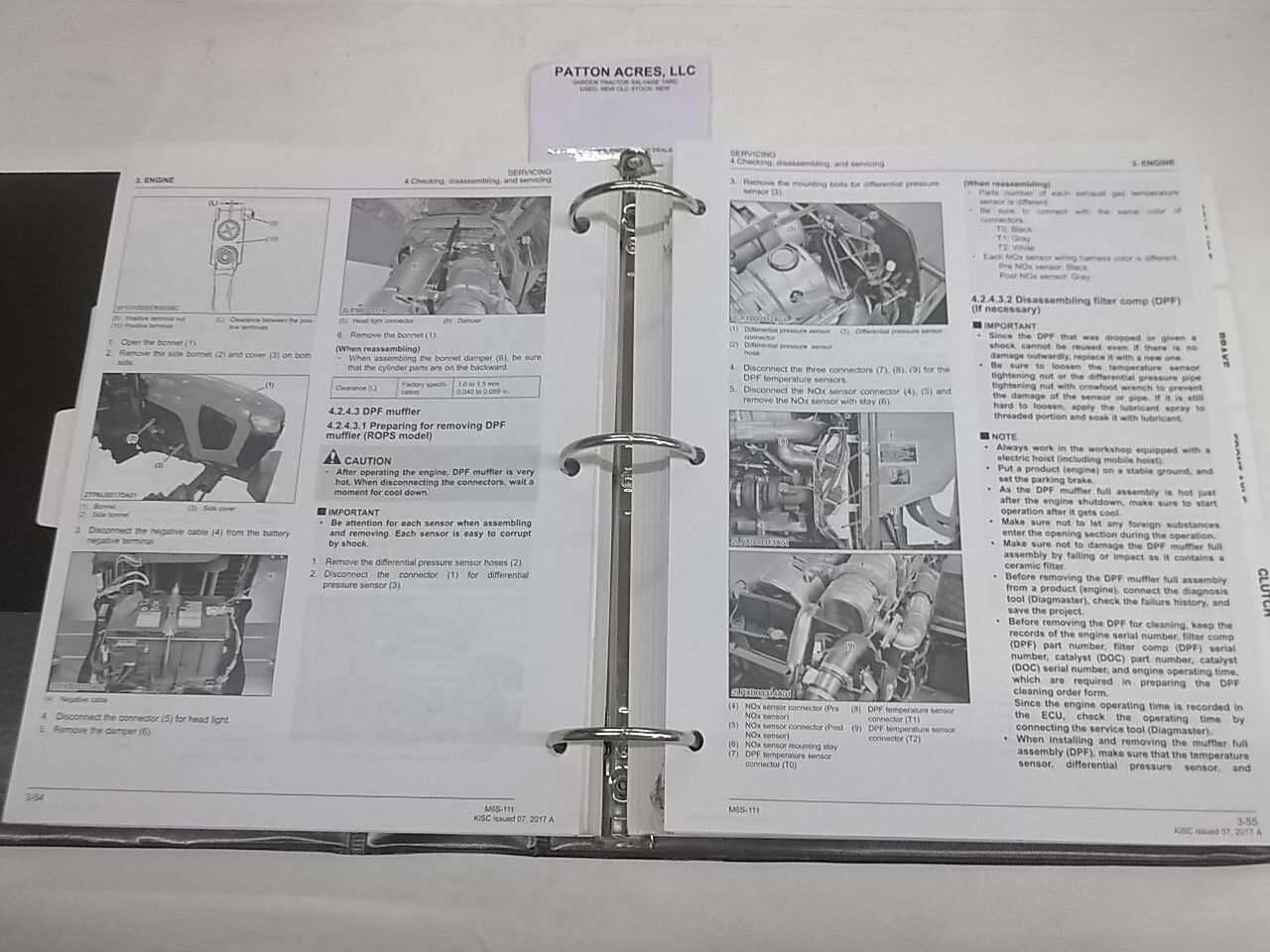 Workshop Manual for Kubota M6S-111 Tractors