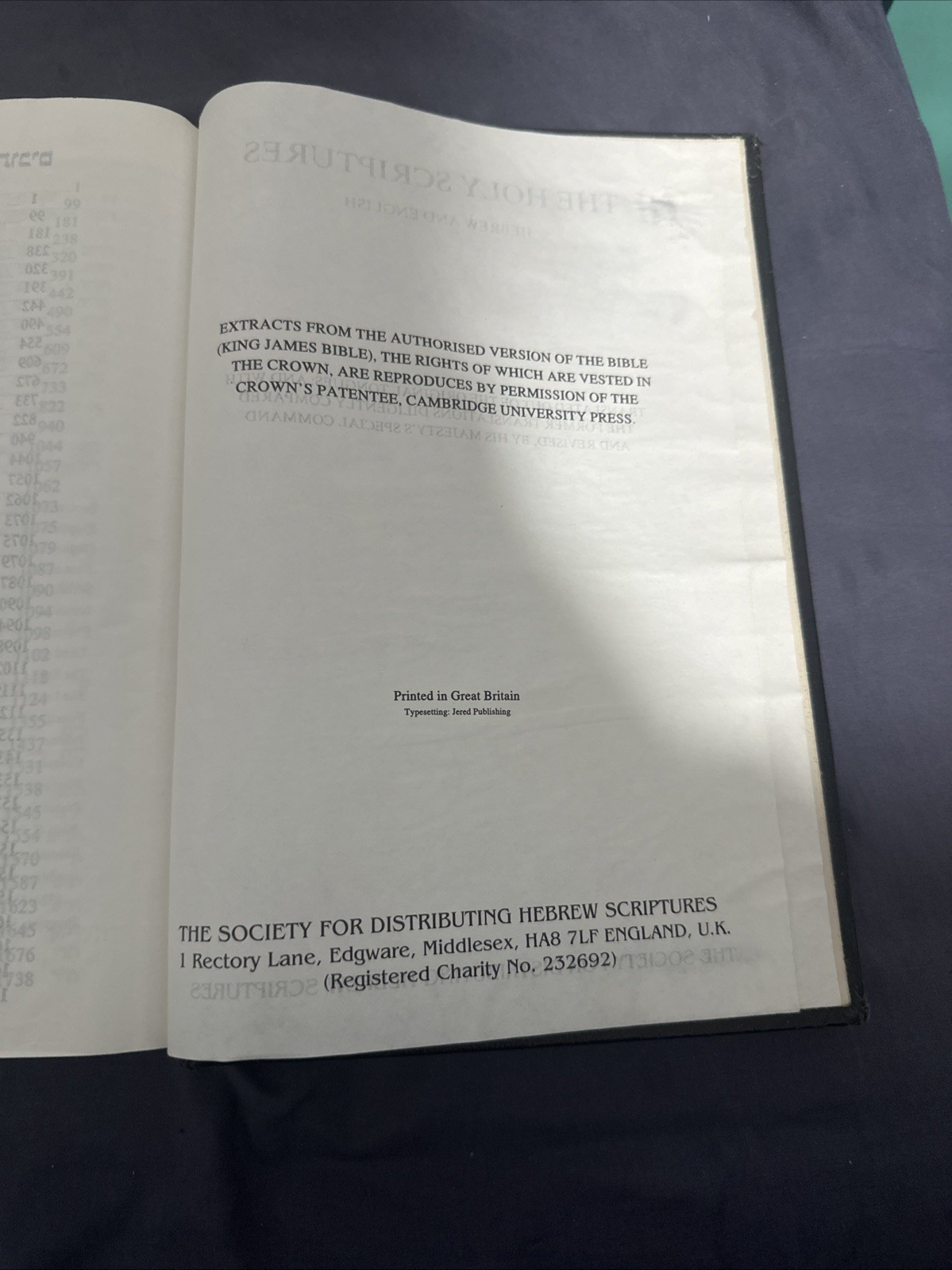 📓 1PCS The Holy Scriptures Bible 24 Books: Torah, Prophets, Ketuvim HEB & ENG