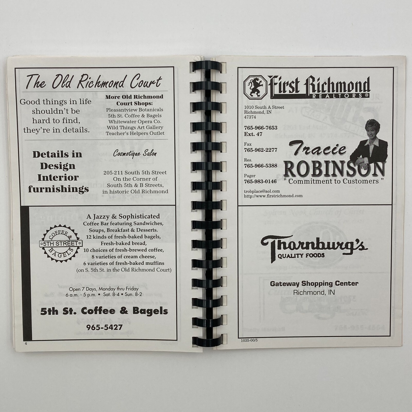 Charles Elementary School Cookbook Richmond, Indiana (1996, Spiral) 126 pages