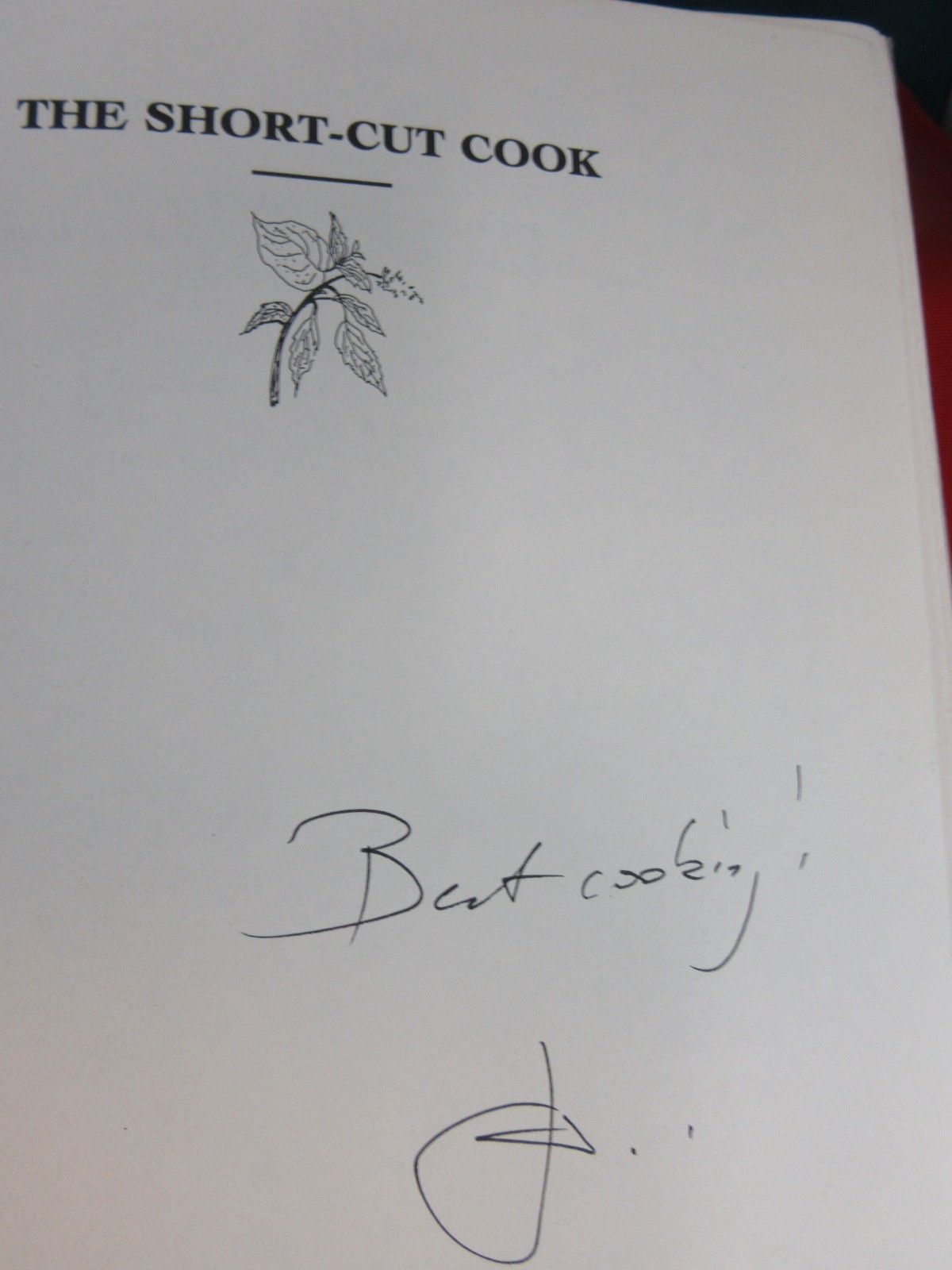 1 of 11. SIGNED JACQUES PEPIN THE SHORT-CUT COOK First Edition 1990