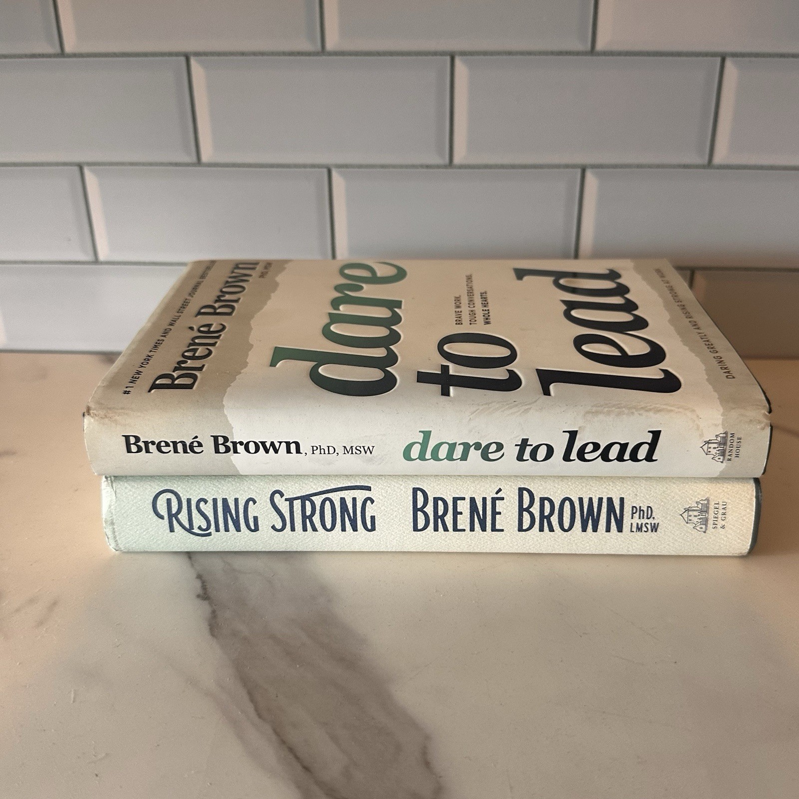 Lot of 2 Brene Brown Dare To Lead, Rising Strong