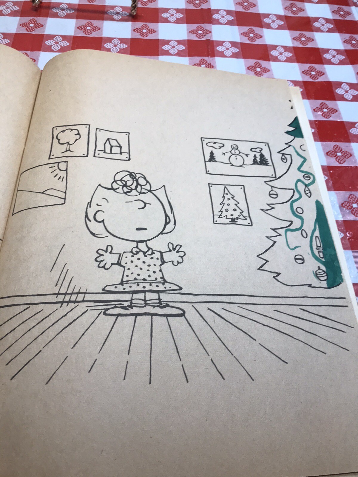 Merry Christmas Snoopy Coloring Book 1979 Used And Some Coloring 11 Inches X 8