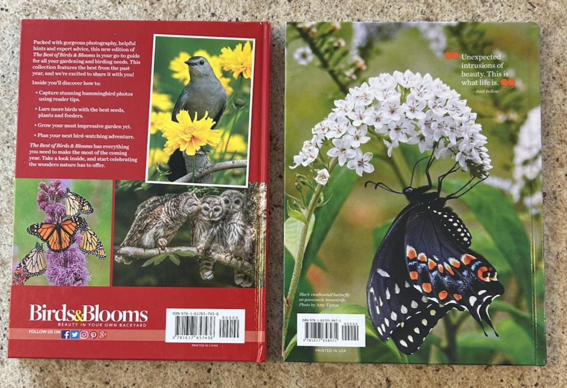 Birds & Blooms Hardcover Books (14 In All) The Best Of Annual Books