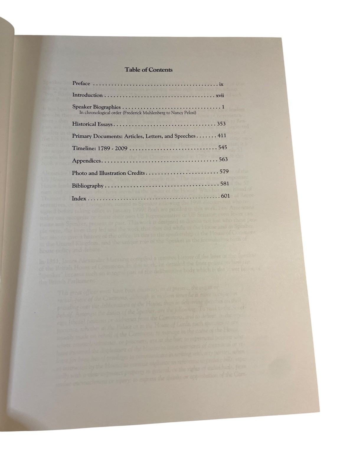 Speakers of House Reps 1789-2009 Mark Grossman First Ed Grey House Publishing