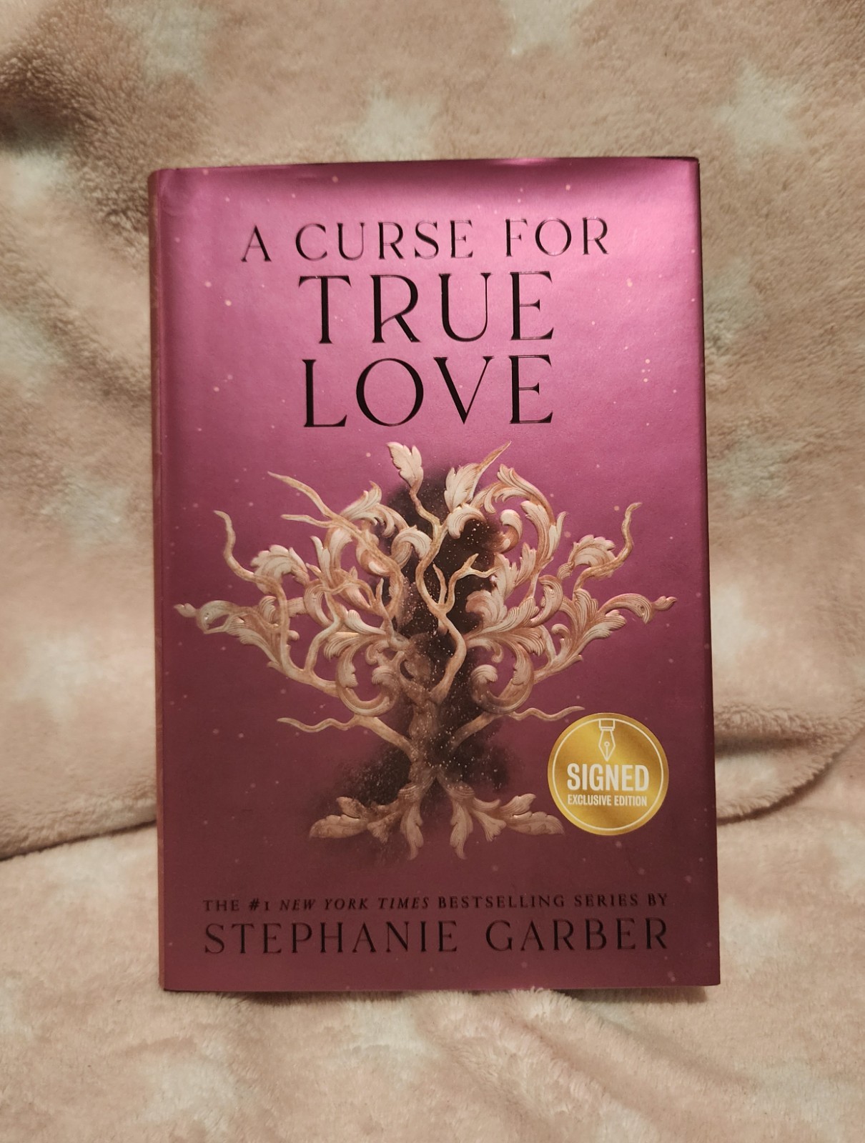 A Curse for True Love Barnes & Noble Edition – SIGNED in RED by Stephanie Garber