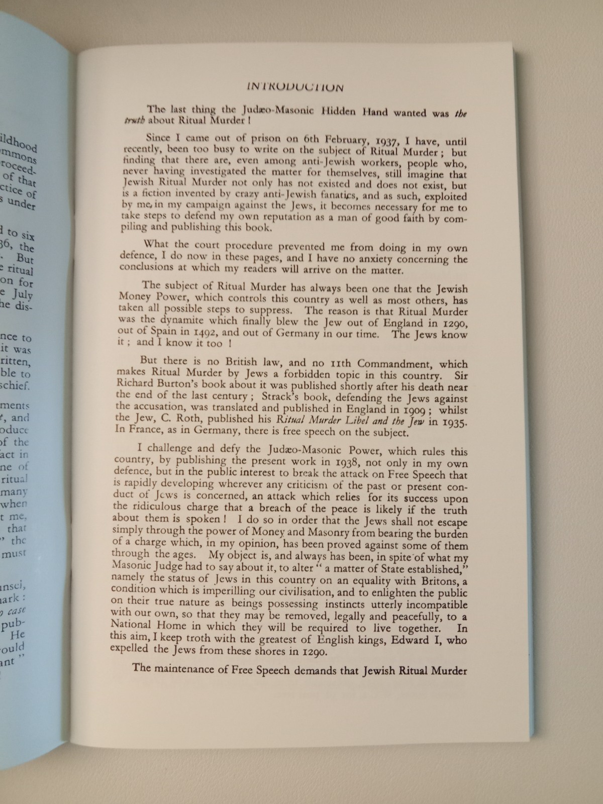 Jewish Ritual Murder by Arnold Leese SB