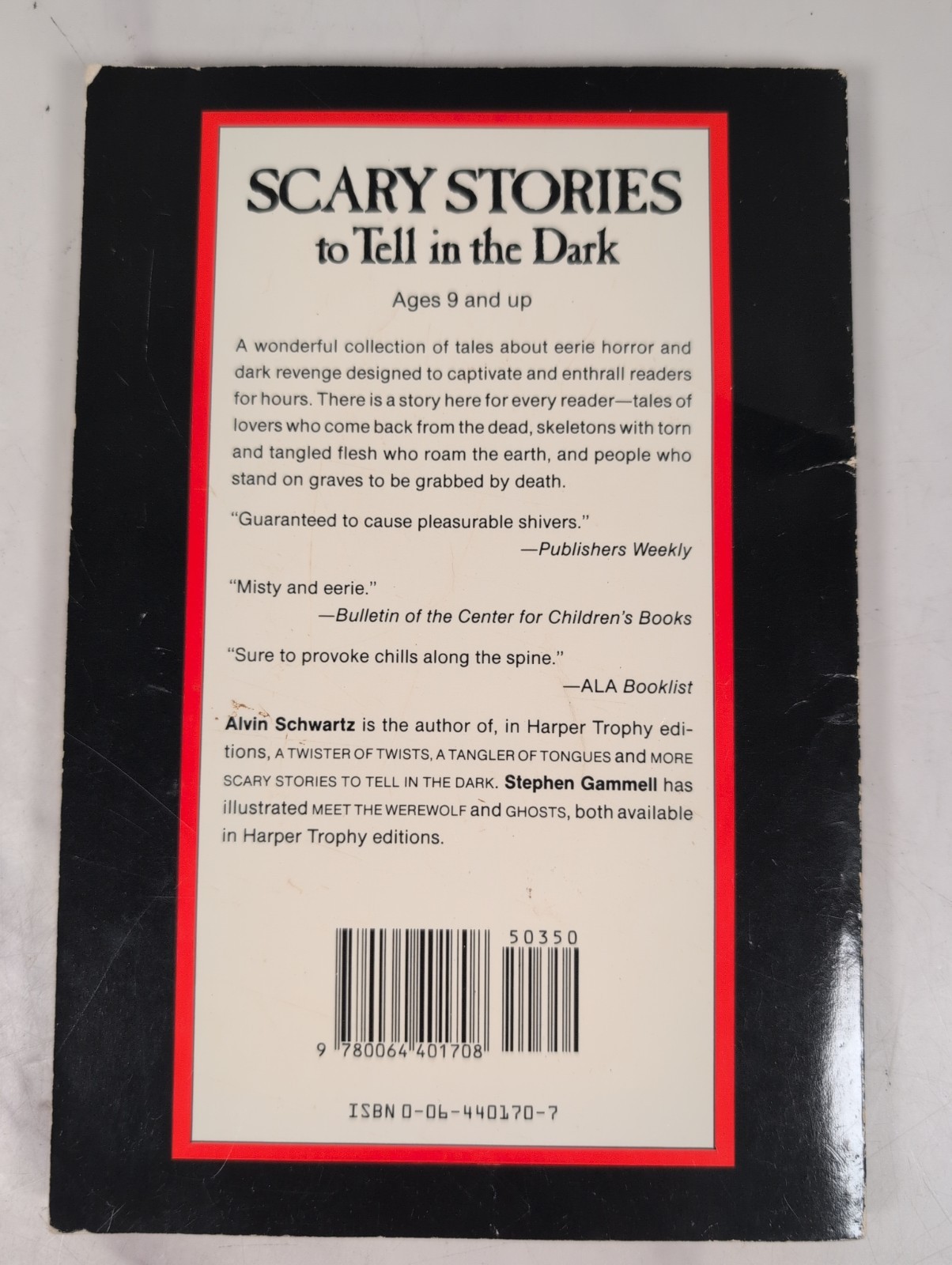 Scary Stories to Tell in the Dark by Alvin Schwartz (Paperback, 1986 1st Harper)