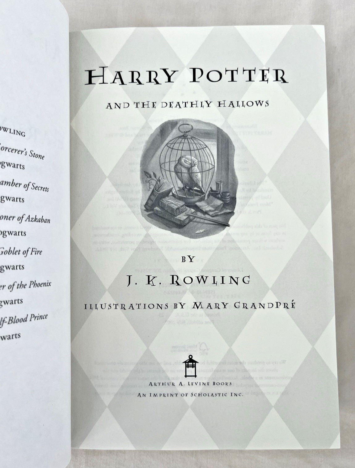 Harry Potter Deathly Hallows True US 1st/1st Hardcover Book 7 Page 759 Error JK