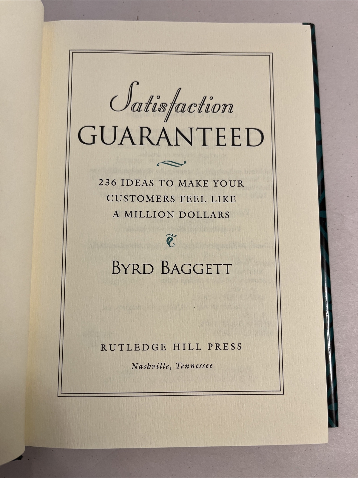 Satisfaction Guaranteed by Byrd Baggett