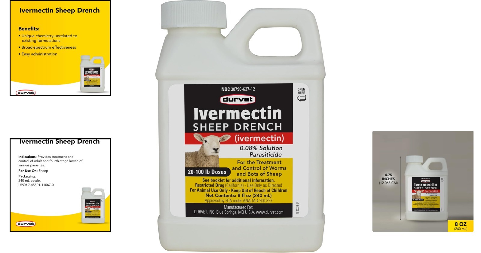 Essential Ivermectin Sheep Drench 8 fl oz – For Healthy & Productive Livestock