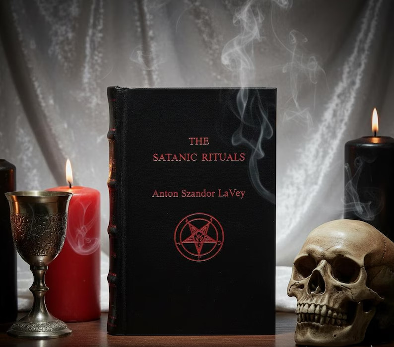The Satanic Rituals: Companion to Satanic Bible by Anton La[Royal Leather Bound]