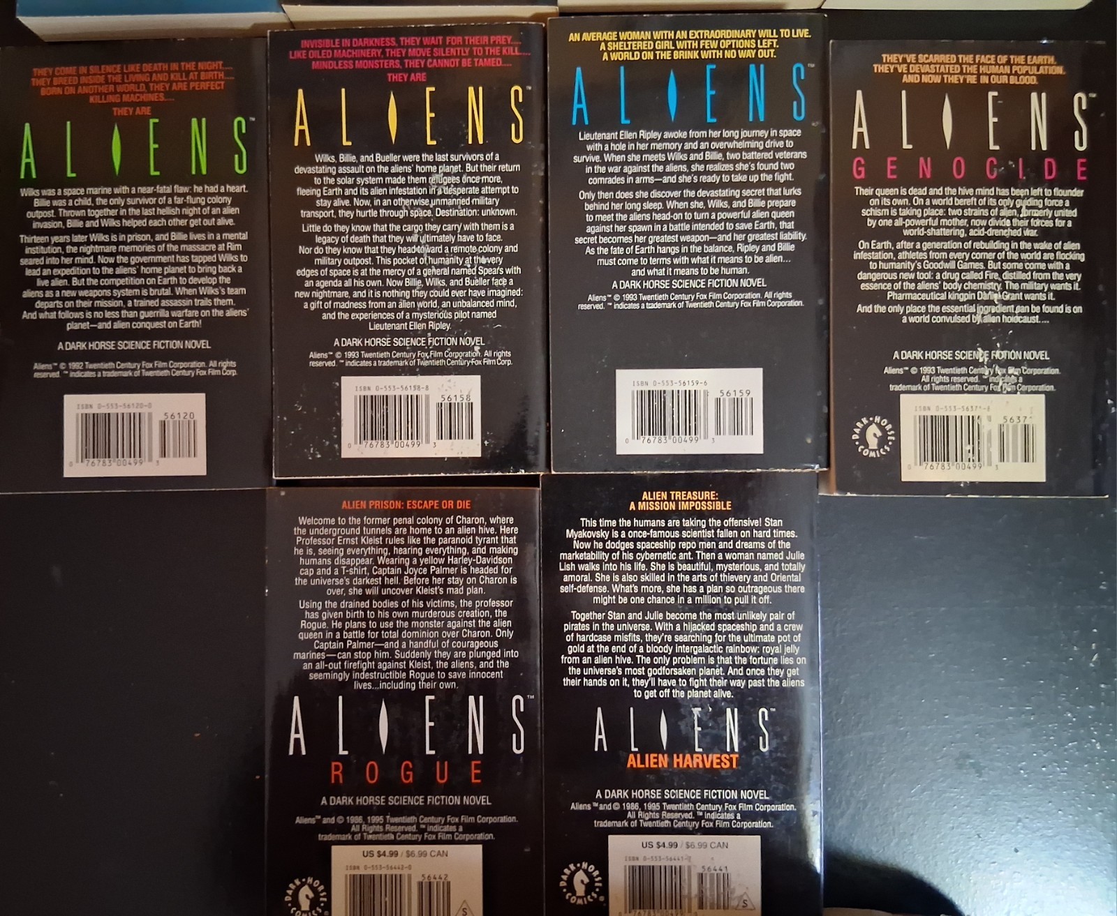 Aliens & AVP BOOKS Lot of 14 All In Very Good Shape FREE SHIPPING