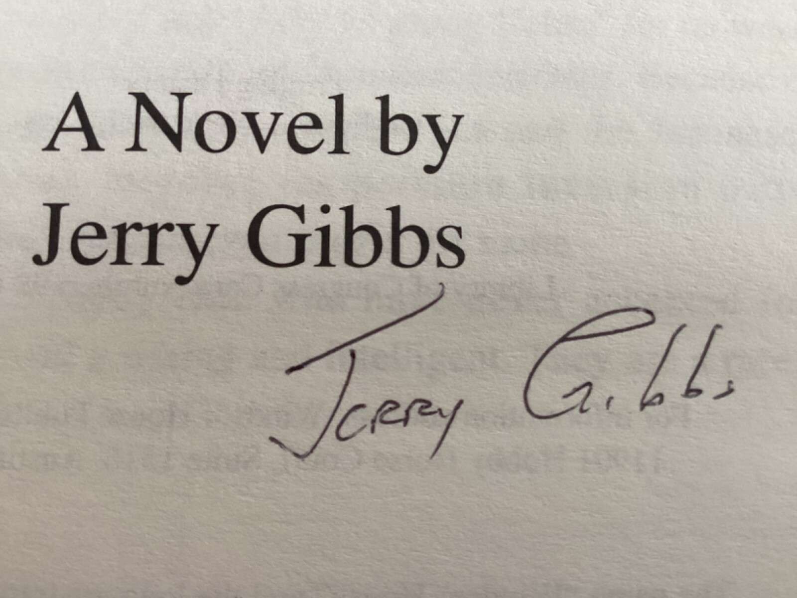 *Signed* Storm over the Morning Calm: A Novel by Jerry Gibbs (1998, Trade PB)