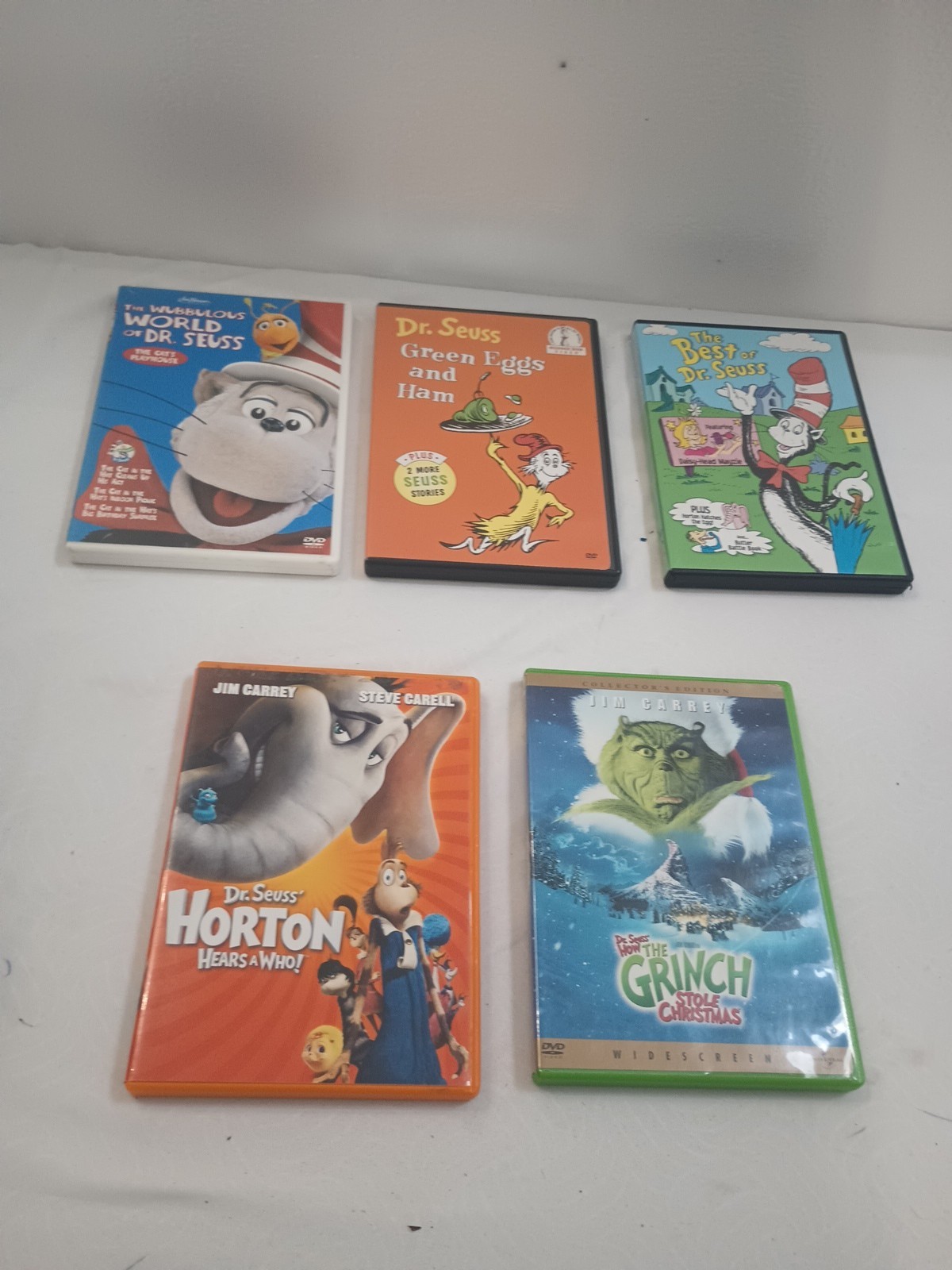 Dr. Seuss Books Hardcover Lot of 15 Beginner I Can Read Books &5 Dr Seuss Movies
