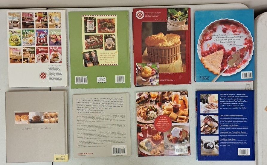 HC Cookbooks Lot Of 8. Christmas, Food & Wine, Southern Living, More #6.6.9