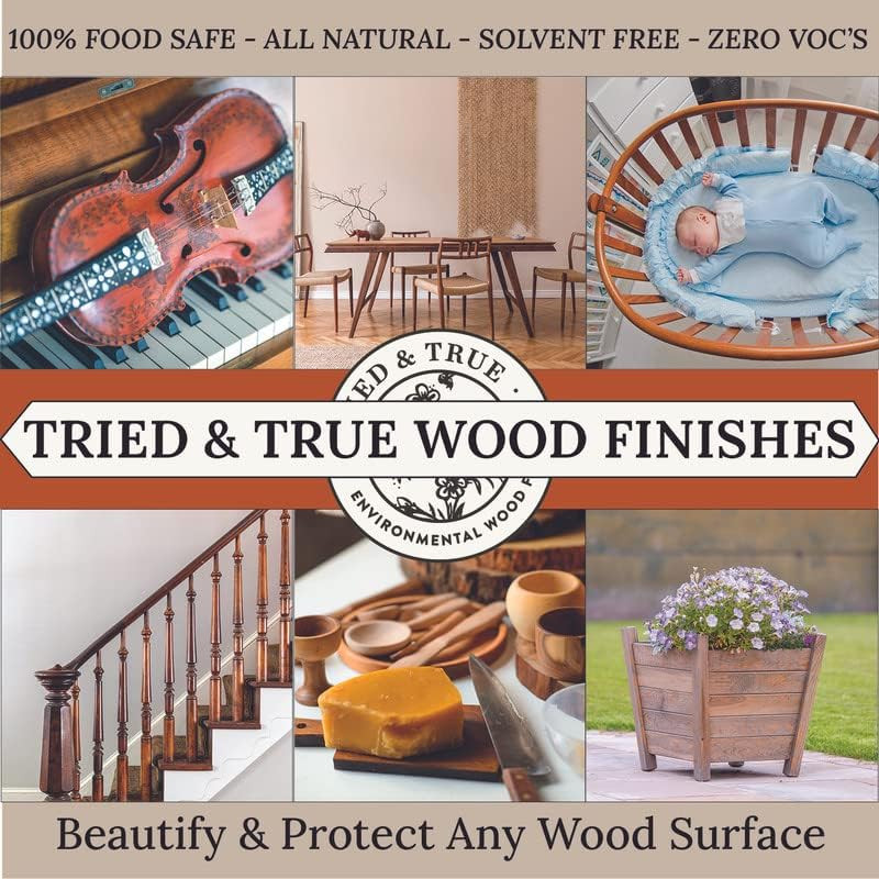 Original Wood Finish, 8 Oz. – Linseed Oil & Beeswax Blend, Ideal for All Woodwor