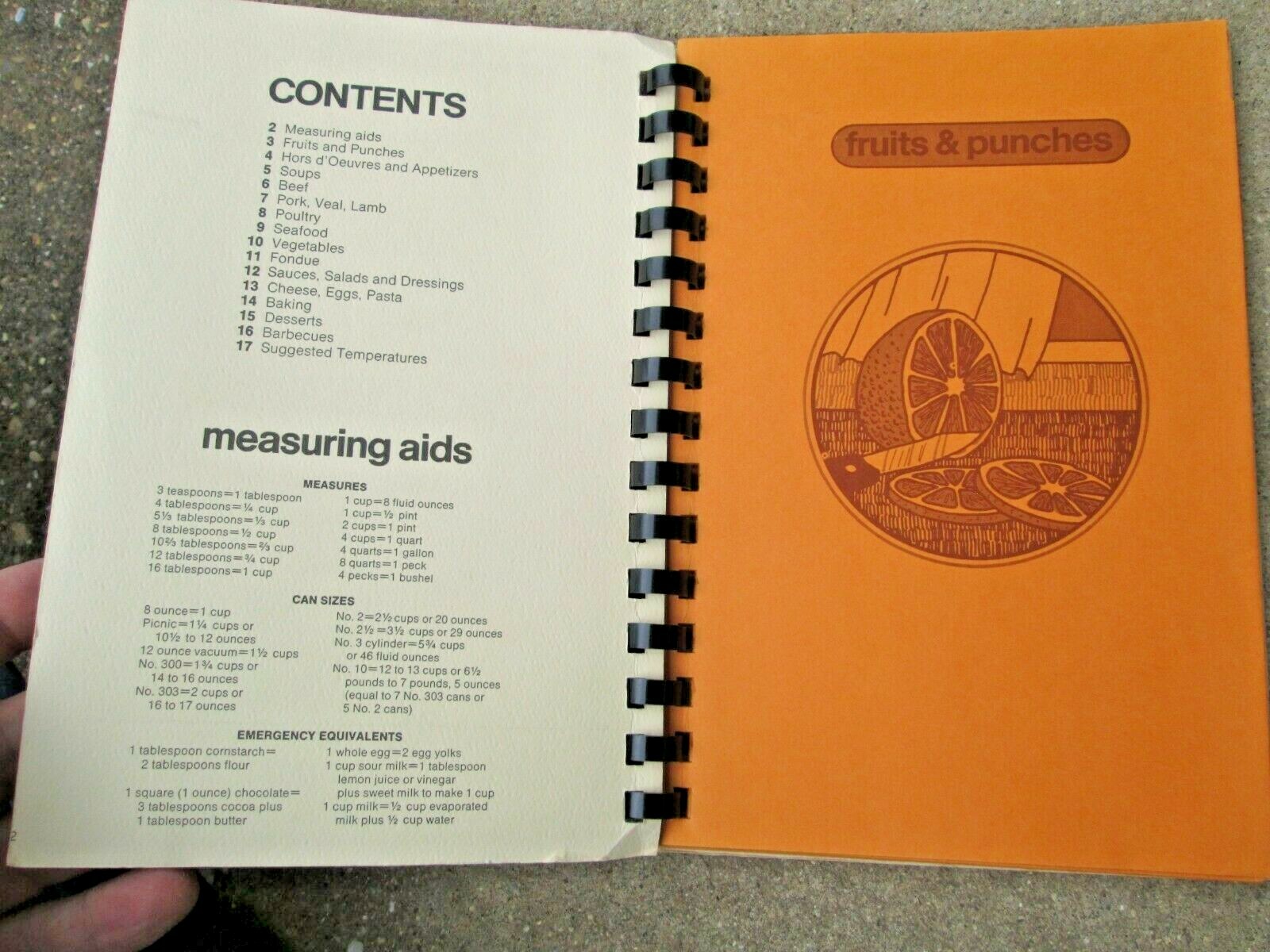 Vintage 1970’s Unbranded Recipe File/ Holder Plastic Spiral Binding EUC
