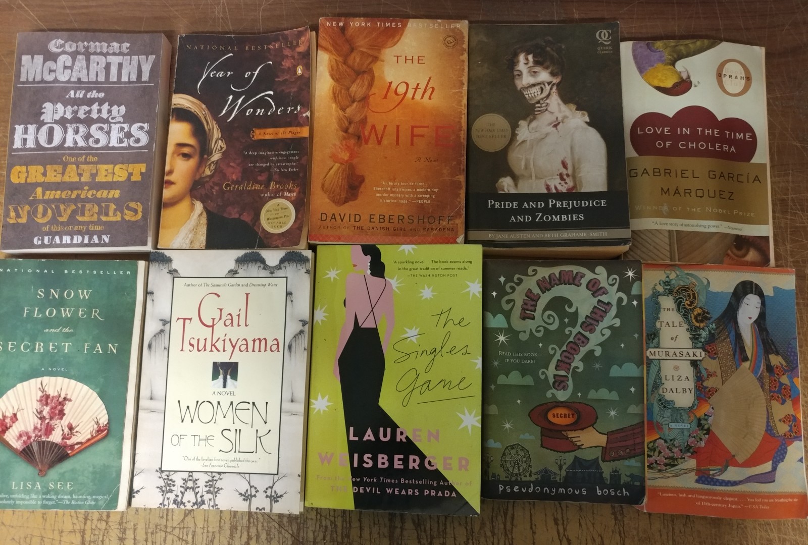 Lot of 5-LBS Large Trade Literature Fiction Paperback BestSeller RANDOM Books
